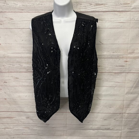 Vintage Mary McFadden Sequin Vest - Picture 2 of 10